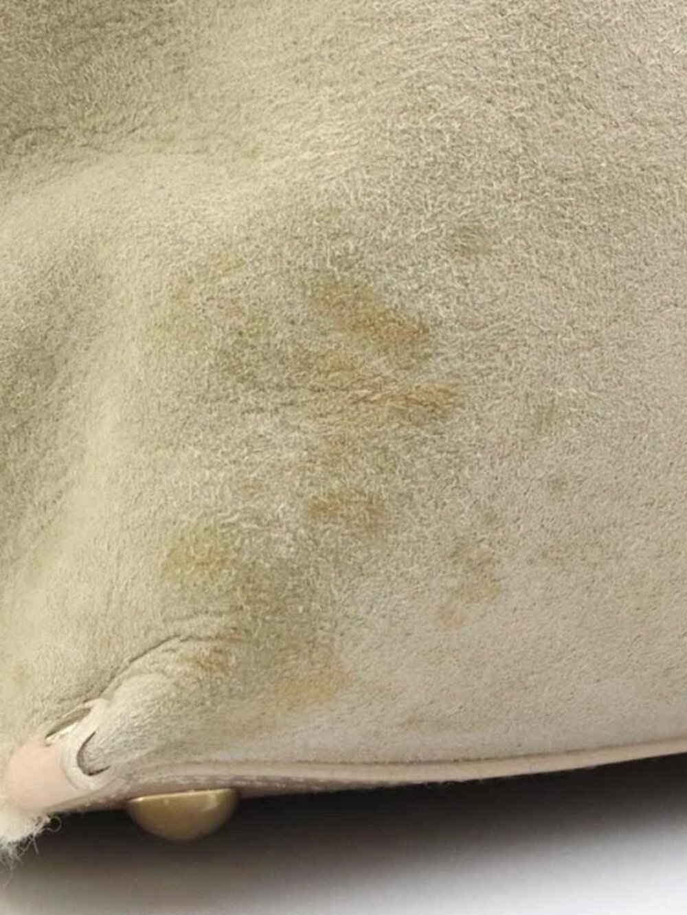 Auth Salvatore Ferragamo Shoulder Bag Beige/Pink Beige Mutton fur - Picture 9 of 16